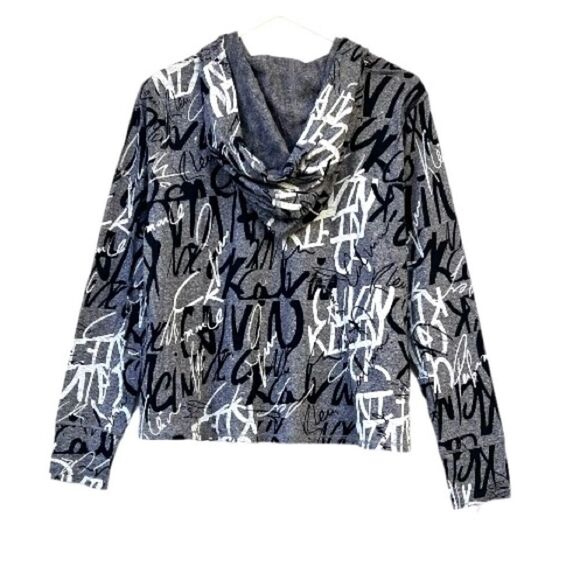 Calvin Klein Logo Hoodie Top M New - Picture 4 of 9